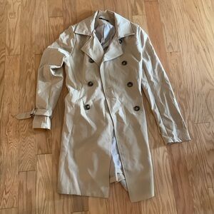 Light long overcoat